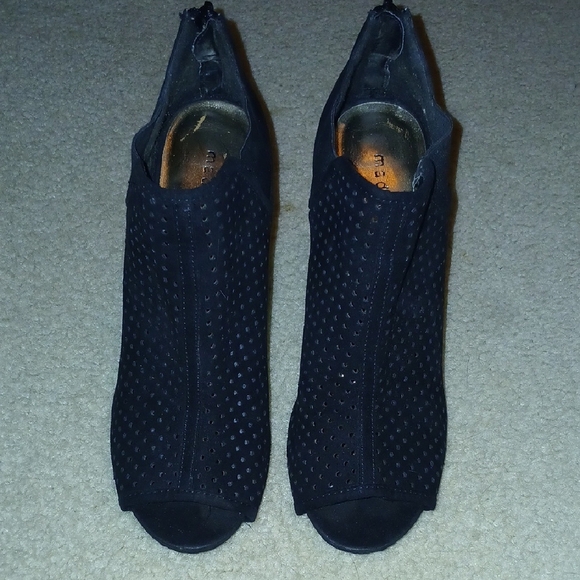 Madden Girl Peep Toe Heeled Booties - Picture 5 of 7